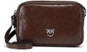 PINKO Carrie Schoudertas Leer 21.5 cm - Dames - donkerbruin