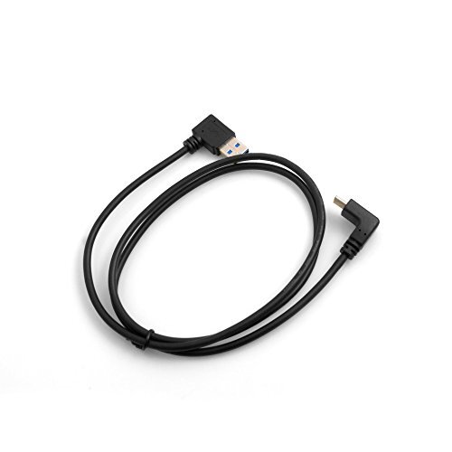 Systems USB 3.1 type C kabel opwaartse en neerwaartse hoek naar USB 3.0 type A 90 ° rechts hoek adapter 98 cm