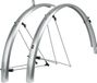 SKS Spatbordenset - Robuuste sandwichconstructie - ASR-veiligheidssysteem - Zilver - 55 mm breed