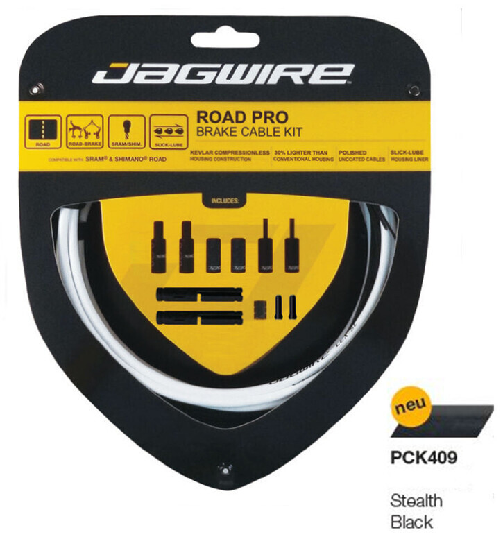 Jagwire Road Pro Remkabel Set, stealth black