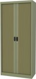 Povag Archiefkast met slot - Kantoorkast - Roldeurkast - 180x80x40 cm - Groen