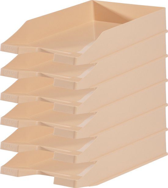 HAN Brievenbak - A4 - Plastic - Pastel Oranje - 10 Stuks