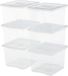 IRIS Useful Storage Box Opbergbox - 10L - Kunststof - Transparant - Set van 6