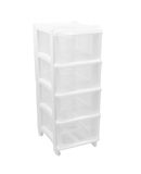 Essential Cassie commode | 4 laden | wit | H 76 cm | Made in Italy
