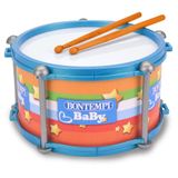 Bontempi BabyBeat Tambour de jeu avec double membrane pour petits batteurs, 245 x 245 x 135 mm