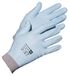 Jah handschoenen met dun breisel nylon met coating PU (wit-blauwe) – met veilige grip en elastisch – voor montage, logistiek en verzending