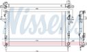 NISSENS 63816 Radiator, engine cooling