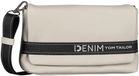 TOM TAILOR schoudertas Marlow Flap Bag No Zip Light Grey Lichtgrijs