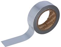 Masking Tape Washi Folie, zilverkleurig, 15 mm x 10 m, Serie metaal