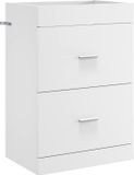 vidaXL Badkamer Onder Wasbak Kast Wit 56 x 37,5 x 81 cm