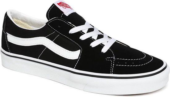 Vans Ua Sk8-Low Zwarte Sneakers - Unisex - Maat 44.5 - Leer