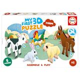 Educa - 3D-puzzel boerderijdieren