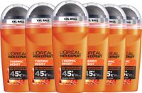 L'Oréal Men Expert Thermic Resist Deodorant Roller - Voordeelverpakking - 6 x 50 ml