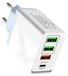 Icecat chargeur USB, 40W, 4 ports USB, charge rapide, pour téléphone et tablette