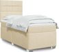 Maison Exclusive - Boxspringbed met matras, crème, 90x200 cm, textiel