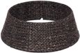 vidaXL Kerstboomkraag Rond Zwart Ø 45 x 22 cm Waterhyacint