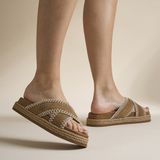 Warmbat Nullagine Slipper Dames Bruin Suède