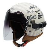 NZI Tonup Visor Graphics Motorhelm, meerkleurig Wild Motors, 57