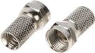 Axing CFS F-type 100 pièce(s) f connecteur coaxial, connecteur F
