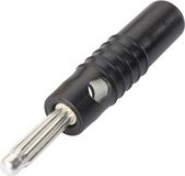 Schnepp S 4004 S Pluimstekker Stekker, recht Stift-Ø: 4 mm Zwart 1 stuk(s)