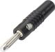Schnepp S 4004 S Pluimstekker Stekker, recht Stift-Ø: 4 mm Zwart 1 stuk(s)