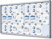 Syna Indoor Vergrendelbaar Notitiebord met Schuifdeuren SCSL 24x A4