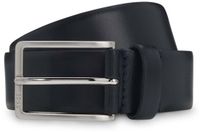 BOSS Leren riem Erman-L Sz35 Leather Belt W115 Navy