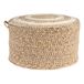 Clayre & Eef Poef Ø 40x23 cm Bruin Stro Rond Hocker Voetenbankje