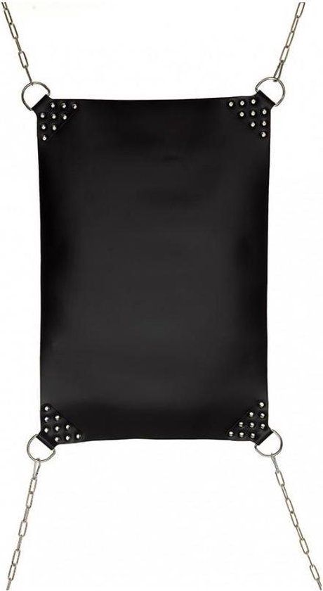 Rimba Bondage Play Sling - Zwart - Leer - Love swing