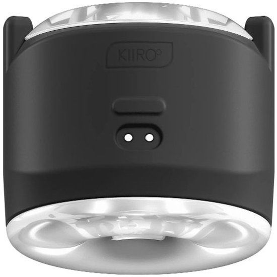 Kiiroo PowerShot Masturbator - Automatische & Interactieve Stroker voor Mannen - App Gestuurd (Bluetooth) - Dubbele Vibratiemotoren - Compact Reisformaat - Zwart