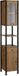 Notio Living Chris-Hoge Kast - 1 Glasdeur - Eiken/Zwart