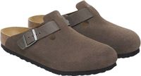Birkenstock Boston Slippers Heren Donkergrijs Leer