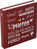 Henzo Fantasy Wording Fotoalbum - 400 foto's - Rood - Plakalbum
