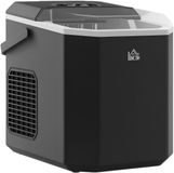 HOMCOM ijsmachine - PP - 22,2 x 29,4 x 29 cm - Zwart