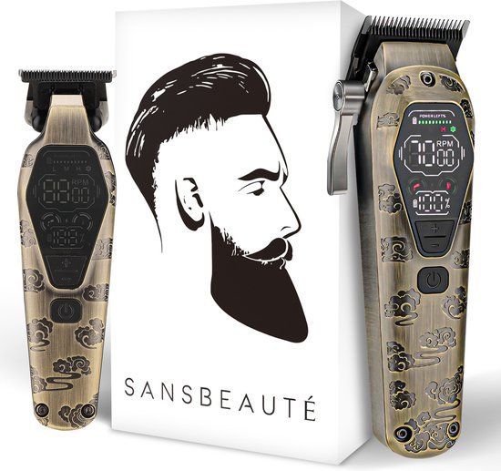 Sansbeauté 2-in-1 Professional Cordless Hair Clipper - Army Green