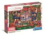 Clementoni Christmas Collection Puzzel, Robin and Holly Bushes, 1000-delige puzzel voor volwassenen, met kerstillustratie, American Robin, kerstcollectie