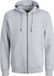 JACK&JONES JJEBRADLEY SWEAT ZIP HOOD NOOS PLS Heren Vesten Light Grey Melange 7XL