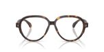 Moncler Lunettes de vue unisexe Havane Géométrique 55mm
