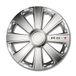 Petex RB53411 wieldop RS-T 2-voudig gelakt, materiaal: ABS in box, zilver - set van 4