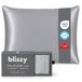Blissy Zijden kussensloop - 100% pure moerbeizijde - 22 momme 6A hoogwaardige vezels - satijnen kussensloop voor haar en huid - normaal, queensize en kingsize zijden kussensloop met verborgen rits -