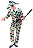 Vegaoo Harlekijn pak voor heren - Verkleedkleding - Medium
