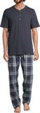 Schiesser Heren pyjama Night & Home donkerblauw 3XL