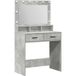 Icecat Table de toilette gris béton 79 x 41 x 135 cm bois d'ingénierie