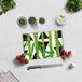 DECORITA Glass Cutting Board - 20x30cm - Bamboo Pattern - Green