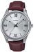Casio MTP-V005L-7B5 Herenhorloge Analoog Bruin Leer Zilverkleurig