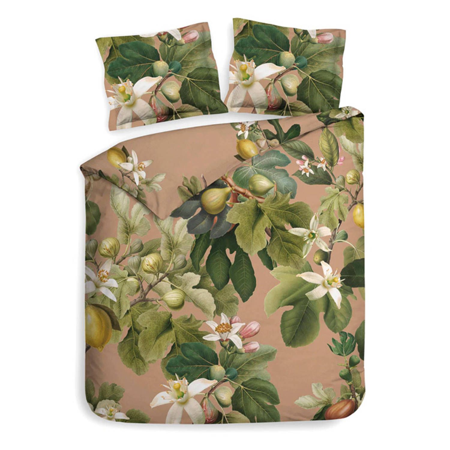 Heckett & Lane dekbedovertrek mara - naturel - 1-persoons 140x200/220 cm