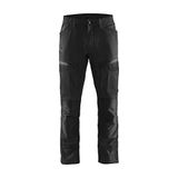 Blåkläder Service werkbroek met stretch 1456-1845 - Zwart/Donkergrijs - D92