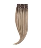 Rapunzel of Sweden Classic Clip-ins Raide / Volume léger / 3 pièces Brun Blond cendré Balayage B5.1/7.3 50 cm Extensions de cheveux