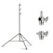 NEEWER Lampstatief, 2 m, roestvrij staal, zwaar uitgevoerd statief met veerdemping en universele schroefadapter van 1/4" naar 3/8" voor flitsers, LED-videolampen, ringlampen, monolights en softboxen