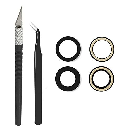 Cemobile Achterkant Sapphire Glass Camera Lens Glas Vervanging Compatibel met iPhone 12 en iPhone 12 Mini met reparatie tool kit